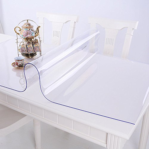 Ertex Tischdecke Tischfolie Schutzfolie Tischschutz Folie Transparent 2,5 mm 1A Qualität geeignet für den Kontakt mit Lebensmitteln (80 x 240 cm) von Ertex