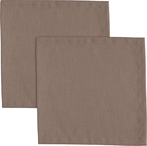 Erwin Müller Serviette Madrid 2er-Pack fleckabweisend Taupe Größe 40x40 cm von Erwin Müller