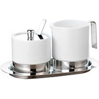 Esmeyer Milch- und Zucker-Set ADAM weiß/silber von Esmeyer