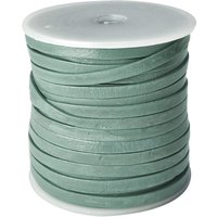 esnado Lederband Flach 4 x 1 mm - Aqua - echtes Leder esnado Lederband Flach 4 x 1 mm - Aqua - echtes Leder von Esnado