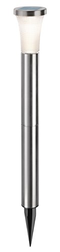 Esotec Solarleuchte Tower Light, 60 cm, 10 lm, Edelstahl, Lichtfarbe warmweiß 102603 von Esotec