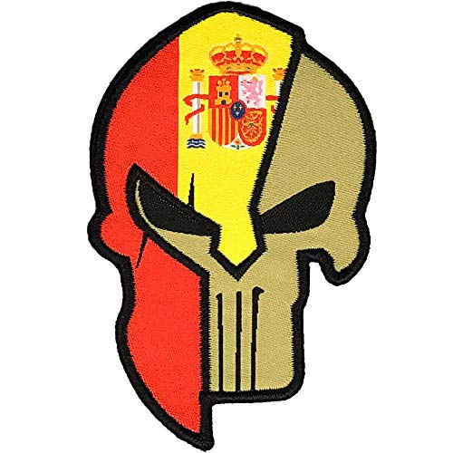 Patch Spanische Stickerei - spanische Flagge - spanische Flagge - Patch Spanien - Aufnäher Rucksack - taktischer Militär - 8,55 x 5,4 cm von A TODA LECHE