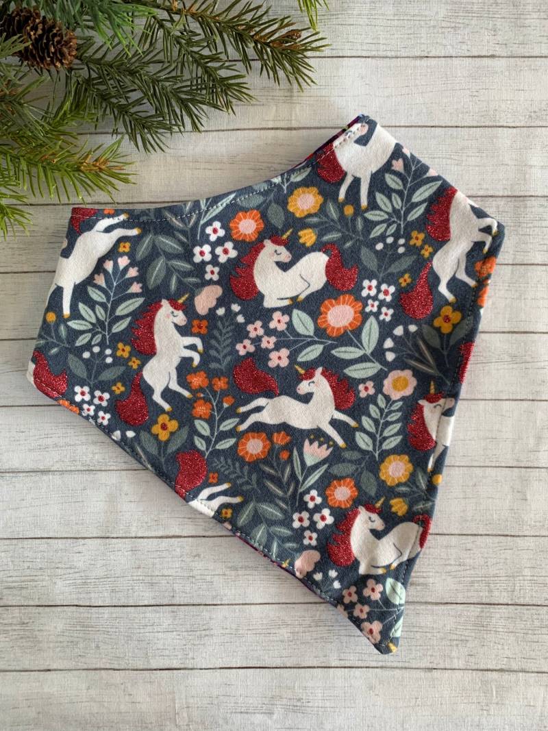 Großes Mädchen Bandana Lätzchen Teen Spezielle Bedürfnisse Wasserdicht Erwachsene Würde Schal Winter Einhorn Blumen Glitter Weihnachten Dp von EspeciallyUniqueInc