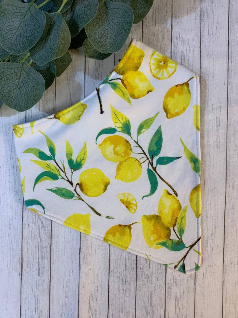 Großes Mädchen Wasserdicht Bandana Stil Lätzchen Erwachsene Würde Schal Sommer Teen Reversible Spezielle Bedürfnisse Zitronen Lemon Tree von EspeciallyUniqueInc