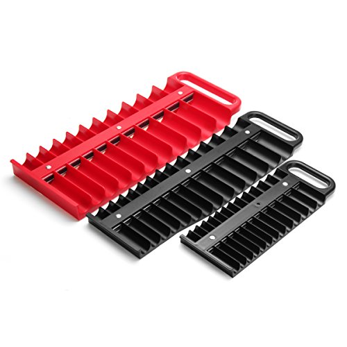 EsportsMJJ 1/2 3/8 1/4 Inch Magnet Sockel Halter Tray Laufwerk Organizer Schiene Rack Toolbox Für Steckschlüssel - 1/2 von EsportsMJJ