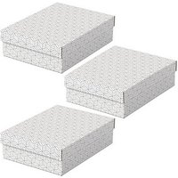 3 Esselte Home Aufbewahrungsboxen 8,0 l weiß 26,5 x 36,0 x 10,0 cm von Esselte