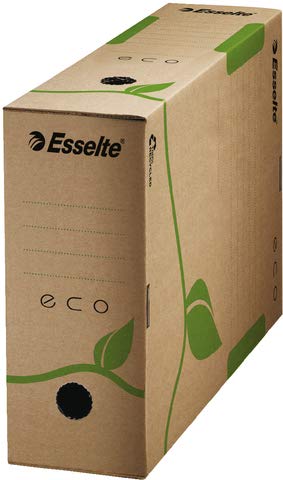 Esselte® Archivbox ECO, Wellpappe (RC), A4, 10 x 32,7 x 23,3 cm, naturbraun (25 Stück), Sie erhalten 1 Packung á 25 Stück von Esselte