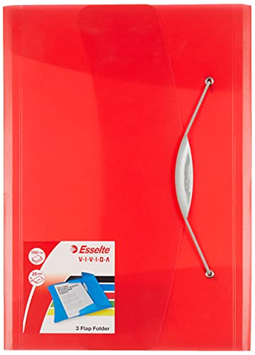 Esselte 624042 VIVIDA Dokumentenmappe (A4, PP) rot von Esselte