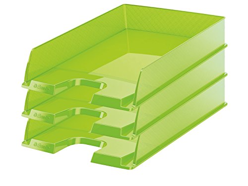 Esselte Europost A4 Briefablage, 10 Stück Translucent Green von Esselte