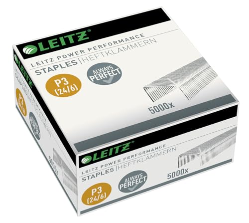 Esselte Leitz Power Performance P3 Heftklammern, 24 x 6 mm, 5000 Stück von Leitz