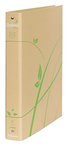 Esselte OXFORD GREEN 397850502 Ringordner 4-30 Rund, 22 x 30 cm, aus 100% Recyclingpapier von Esselte