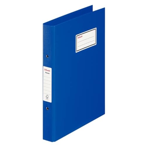 Esselte Premo Ringordner, A4 4RR, 40 mm Breit Rücken, FSC, Blau, 690500 von Esselte