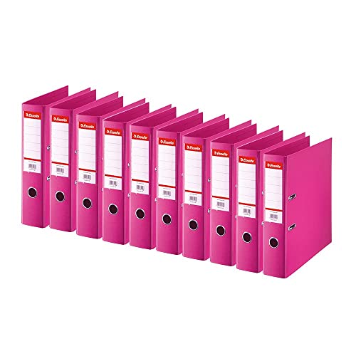 Esselte Standard, 10 x Aktenordner, Fuchsia, 75 mm Rücken, A4, PP, 320350 von Esselte