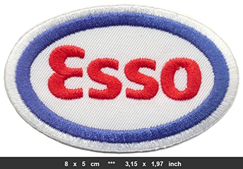 Esso Aufnäher Patch Bügelbild Tankstelle Vintage Motorsport USA von Esso