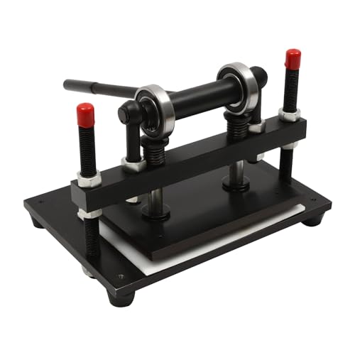 Leder Stanzmaschine, Manuelle Lederschneidemaschine Lederstanze Schneidemaschine Stanzmaschine und Prägemaschine für Leder, PVC, Eva-Kunststoff, Gummiplatten von Estabeter