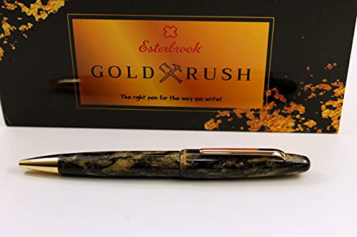 Esterbrook Kugelschreiber aus der Serie „Estie Gold Rush Black“ und aus Acryl mit verchromten Beschlägen, EGR519 von Esterbrook