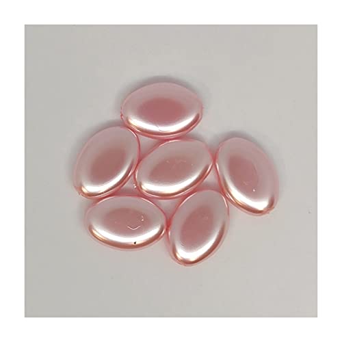 12 stk Perlen-Immerizide Glasperlen Rosa, 12 x 9 mm (Pearl Immitaion Glass Beads pink) von Estrela