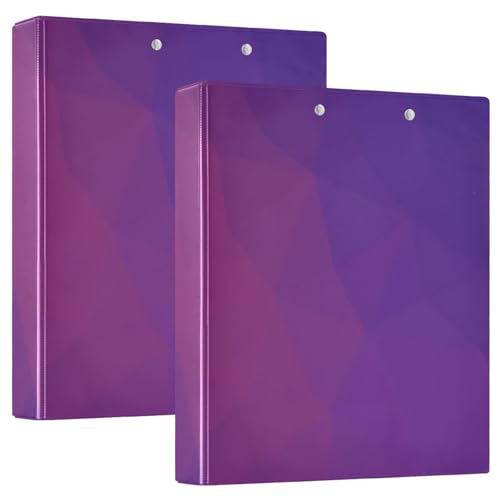 3-Ring-Binder 3,5 cm Blau Farbverlauf mit Klemmbrett 1/2 Packungen Ordner für Schule Hardcover 2 Stück von EtherSpher