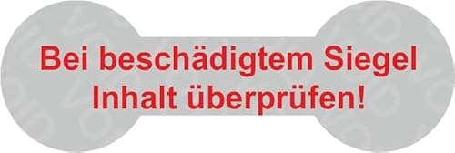 VOID Sicherheitsetiketten "Bei beschädigtem Siegel Inhalt prüfen!" auf Rolle - 60 x 20 mm (Rot - 500 Stück) von Etikettenshop Thon