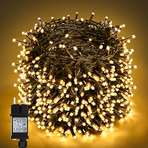 Etopgo LED Lichterkette Strombetrieben mit Stecker 30M 300 LED Lichterkette Weihnachtsbaum IP44 Wasserdicht für Innen und Außen,Niederspannung, Lichterkette für Party Weihnachten Garten Zimmer von Etopgo