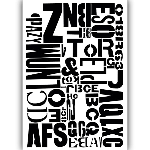 Etter Art Stencil (ABSTRACT TYPOGRAPHY 2) von Etter Art