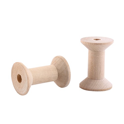 10 PCs Unvollendete Holzspulen, Hochwertige Holzspulen mit Soliden Konstruktion, Glatt Geschliffen, Ideal für Handwerk, Fadenspannungsdrahtkabelnähe, Einfach zu Malen und zu Malen und 10 PCs Unvollendete Holzspulen, Hochwertige Holzspulen mit Soliden Konstruktion, Glatt Geschliffen, Ideal für Handwerk, Fadenspannungsdrahtkabelnähe, Einfach zu Malen und zu Malen und von Eujgoov