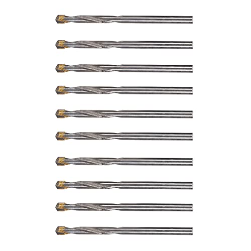 10-teiliges Spiralbohrer-Spiralbohrer-Set, Spiralbohrer-Set, Bit-Set, Gerader Schaft, Wolframstahl, Spiralbohrer-Set Zum Bohren von Holz, 4,2 Mm von Eujgoov