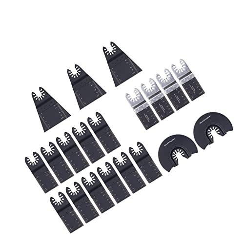 20-teiliges Oszillierendes Oszillierendes Sägeblatt aus Kohlenstoffstahl, Sägeblatt-Schnellspanner-Set für Holz, Metall, Schneidwerkzeug-Set für Heimdekoration von Eujgoov