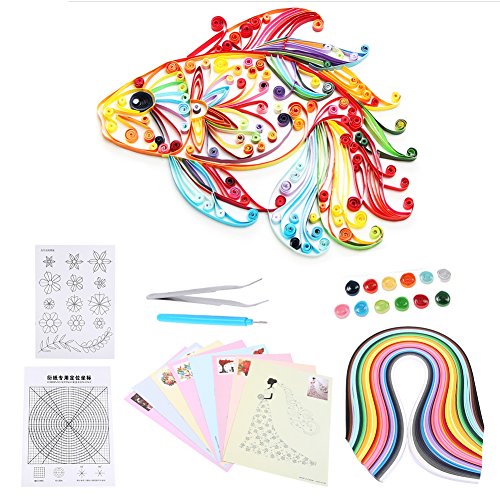 Eujgoov 6 In 1 DIY Quilled Kreation Papier Handwerk Quilling Tools Kit Sammlung Für Dekoration Pädagogisches Spaß von Walfront