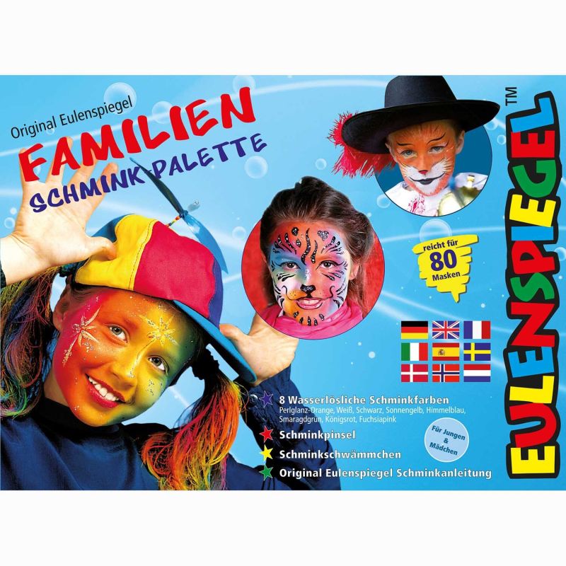 Familien Schminkpalette von Eulenspiegel