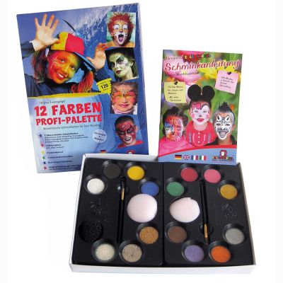 Profi Schminkpalette mit Effektfarben von Eulenspiegel