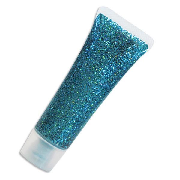 Glitzergel, Grün-Juwel, (holographisch), grünes Glittermakeup, hoch pigmentiert, feine Qualität, 18ml Tube von Eulenspiegel