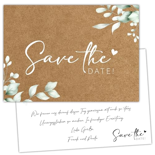 Eummel 40 Zauberhafte Save the date Karten für Hochzeit Geburtstag Taufe Silberhochzeit Einladung Hochzeitsfeier von Eummel