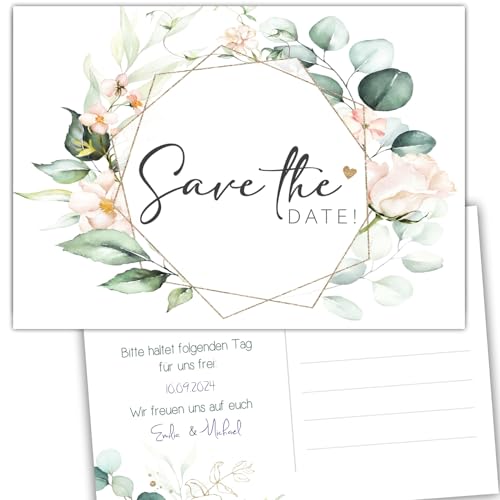 Eummel 40 zauberhafte save the date Karten Hochzeit Wir heiraten Einladung Hochzeitsfeier Save the Date Postkarten Hochzeit boho von Eummel