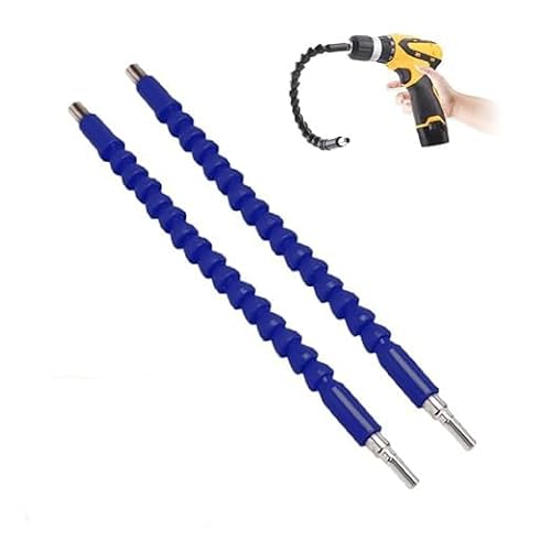 Flexible Drill Bit Extension Drill Bit Extension,Flexible Drill Bit Extension,Superbit Screwdriver Flexible,11.8 inch Flexible Shaft Extension Bits Screwdriver Kit for Men (Blue) von Eunmsi