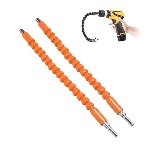 Flexible Drill Bit Extension Drill Bit Extension,Flexible Drill Bit Extension,Superbit Screwdriver Flexible,11.8 inch Flexible Shaft Extension Bits Screwdriver Kit for Men (Orange) von Eunmsi