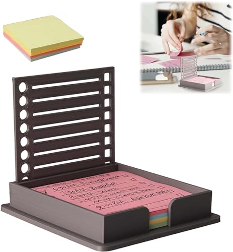 Sticky Note Holder with Stencil, PostIt Note Template, Post It Notes Dispenser,Designed and 3D Printed These Little to-Do List Templates and Notes Holder for My Desk (1 pcs) von Eunmsi