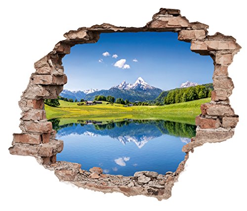 Eurographics Loch in der Wand – Toskana Sonne 50 x 70, Mehrfarbig, Plastik, Hole in The Wall Sticker - Idyllic Summer 50x70, Blue, 50 x 0.4 x 70 cm von EuroGraphics