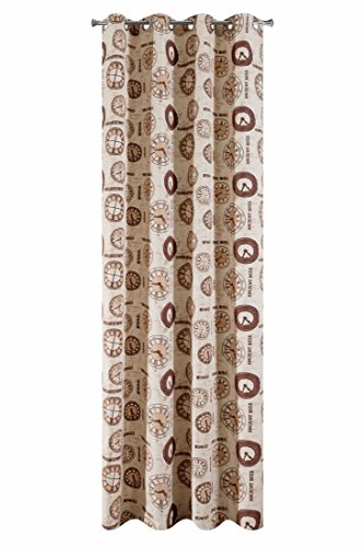 Eurofirany Moderne Vorhange, Polyester, Cream, 140 x 250 x 1 cm von Eurofirany