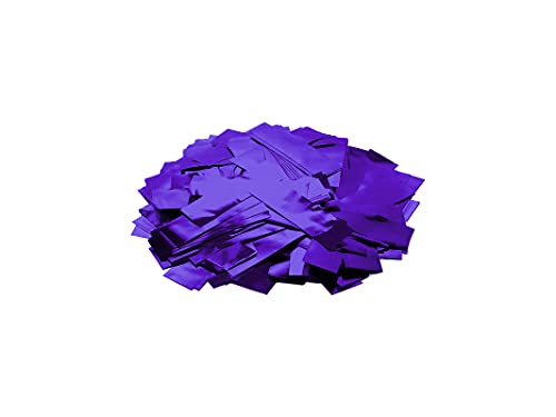 TCM FX Metallic-Konfetti, rechteckig, 55 x 18 mm, Violett, 1 kg von Eurolite