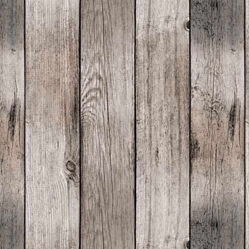 Wachstuch Tischdecke abwaschbar Gartentischdecke Viele Größen und Designs, wasserabweisend, abwischbar, ÖkoTex (Beige Planke Holz Bretter- 1000-1, 100x140 cm) von Euromat