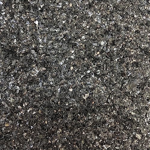 Eurosand Natur Glimmer Flocken 500g 0,1-3,0 mm Schwarz Anthrazit Glitzer Dekoration DIY Basteln von Eurosand