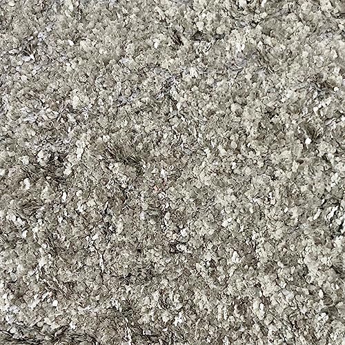 Eurosand Natur Glimmer Flocken 500g 0,1-3,0 mm Silber Glitzer Dekoration DIY Basteln von Eurosand