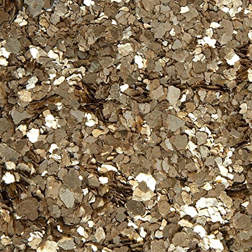 Eurosand Natur Glimmer Flocken 500g 1,0-5,0 mm Gold Glitzer Dekoration DIY Basteln von Eurosand