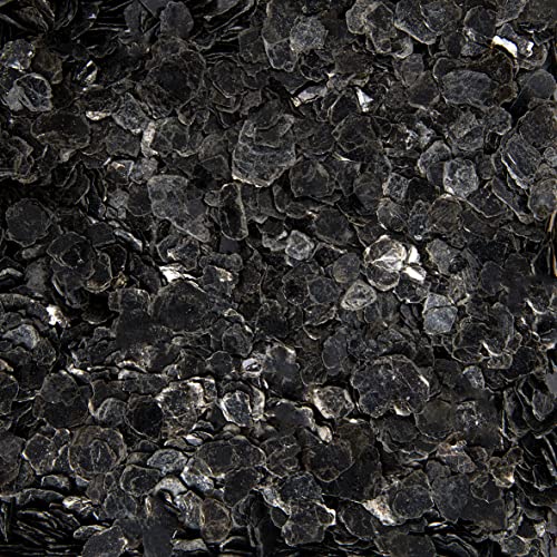 Natur Glimmer Flocken 500g 1,0-5,0 mm ANTHRAZIT Glitzer Dekoration DIY Basteln von Eurosand