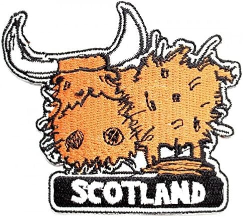 Highland Cow Patch zum Aufbügeln oder Aufnähen von Eurostick