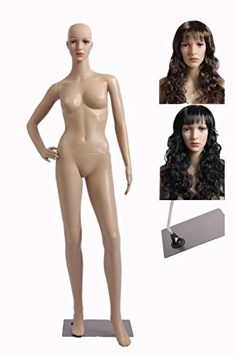 EurotonDisplay weibliche Schaufensterpuppe mit 2 Perücken gratis ,Metallplatte SF-1 mannequin Female Frau von Eurotondisplay