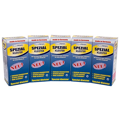 5x Spezial Kleister Tapetenkleister Papier Rauhfaser a 200g / 1 kg von Eurotrends