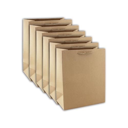 Clairefontaine 28800-2Cpack – ein Set mit 6 Geschenktüten aus Kraftpapier – Größe L – 26,5 x 14 x 33 cm – 210 g – Geschenkverpackung Kraftpapier, ideal für: Buch, Gesellschaftsspiel, Puzzle, von Eurowrap