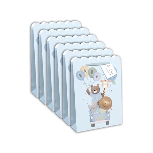 Clairefontaine 32349-2Cpack Geschenktüten Excellia, groß, 26,5 x 14 x 33 cm, 210 g, Motiv: Babyblau, Geschenkverpackung, ideal für: Gesellschaftsspiele, Puzzles von Eurowrap